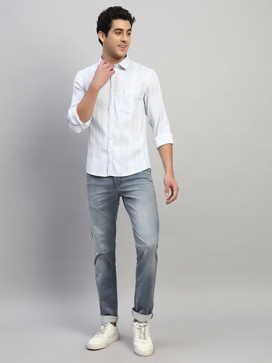 Denim Jeans for Men l Breathable & Soft with Color Fastness Ultra Narrow Fit Cotton Fabric Solid Pattern Button Closure