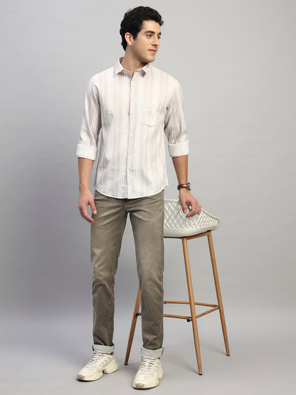 Denim Jeans for Men l Breathable & Soft with Color Fastness Ultra Narrow Fit Cotton Fabric Solid Pattern Button Closure