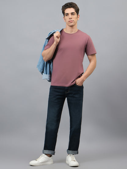 Men's Dark Carbon Blue Straight Fit Casual Denim Jeans