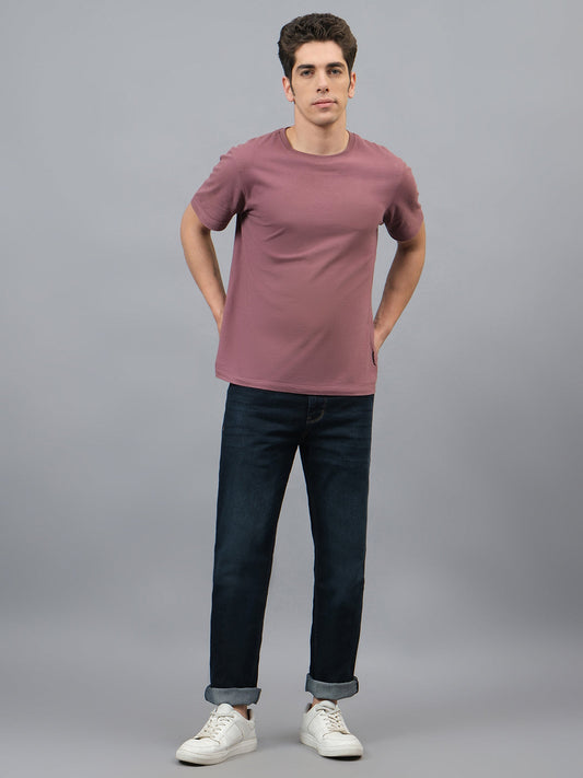 Men's Dark Carbon Blue Straight Fit Casual Denim Jeans