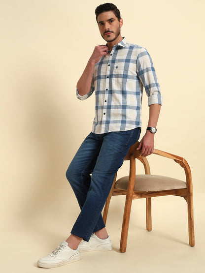 Denim Jeans for Men l Breathable & Soft with Color Fastness Straight Fit Cotton Fabric Solid Pattern Button Closure