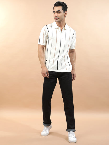 Denim Jeans for Men l Breathable & Soft with Color Fastness Straight Fit Polycotton Fabric Solid Pattern