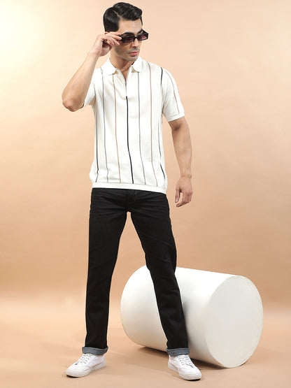 Denim Jeans for Men l Breathable & Soft with Color Fastness Straight Fit Polycotton Fabric Solid Pattern