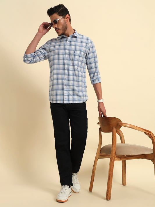 Denim Jeans for Men l Breathable & Soft with Color Fastness Straight Fit Cotton Fabric Solid Pattern Button Closure