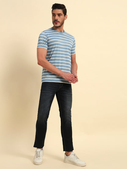 Denim Jeans for Men l Breathable & Soft with Color Fastness Slim Fit Cotton Fabric Solid Pattern Button Closure