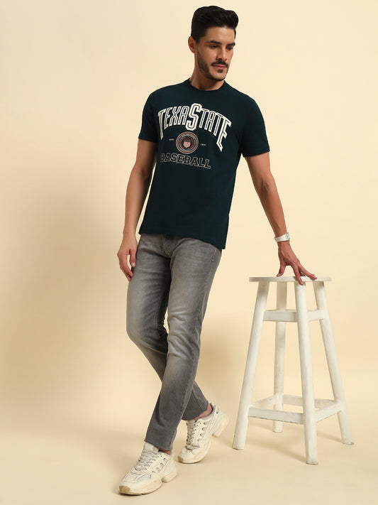 Denim Jeans for Men l Breathable & Soft with Color Fastness Straight Fit Cotton Fabric Solid Pattern Button Closure