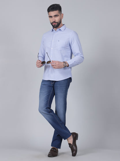 Denim Jeans for Men l Breathable & Soft with Color Fastness Straight Fit Cotton Fabric Solid Pattern Button Closure