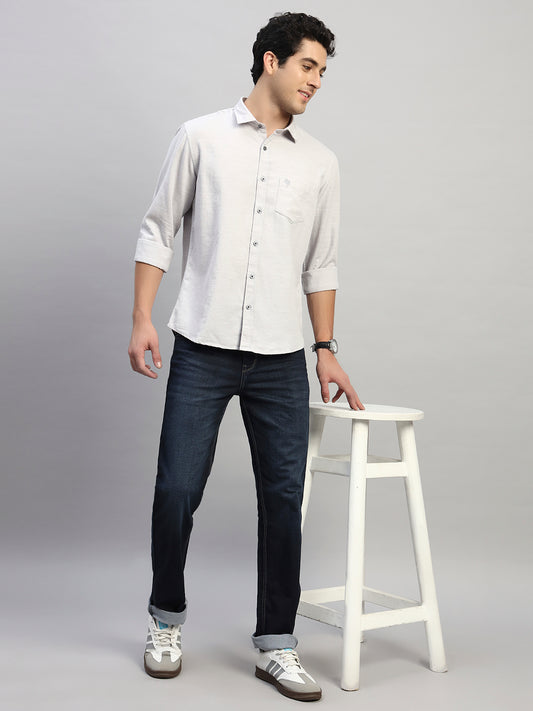 Denim Jeans for Men l Breathable & Soft with Color Fastness Straight Fit Cotton Fabric Solid Pattern Button Closure