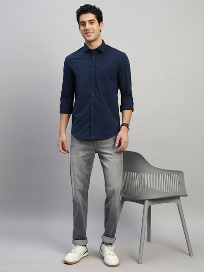 Denim Jeans for Men l Breathable & Soft with Color Fastness Straight Fit Cotton Fabric Solid Pattern Button Closure