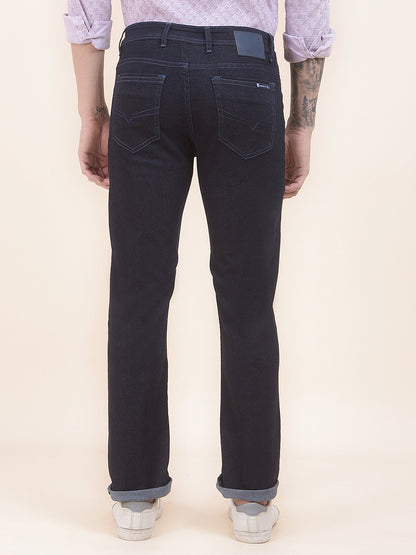 Men's Raw Wash Slim Fit Casual Denim Jeans