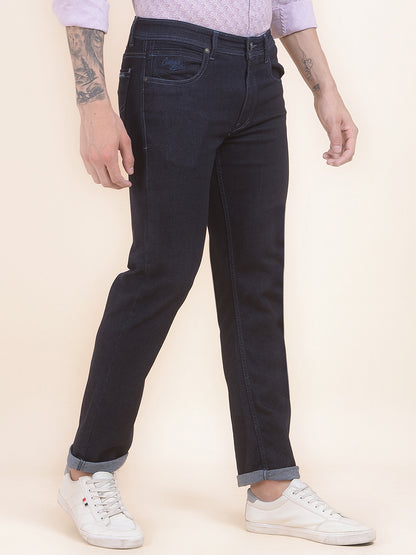 Men's Raw Wash Slim Fit Casual Denim Jeans