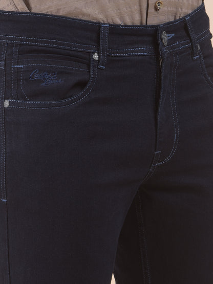 Men's Blue Slim Fit Casual Denim Jeans