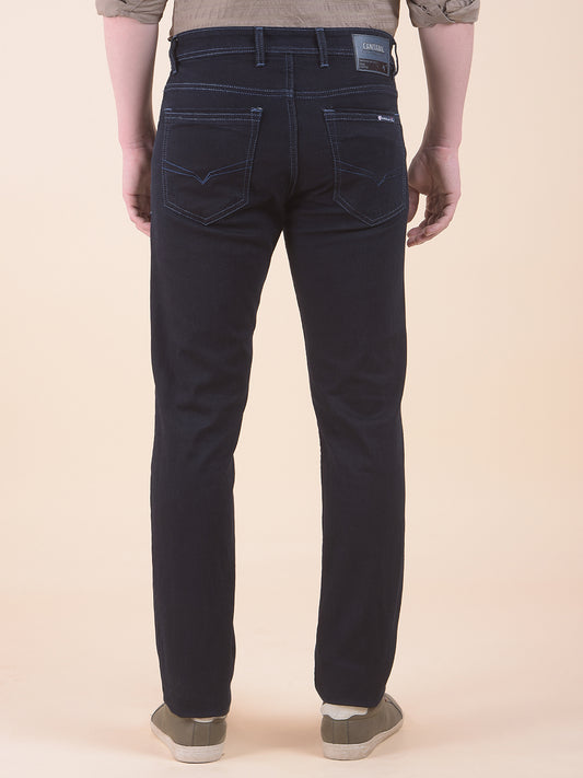 Men's Blue Slim Fit Casual Denim Jeans