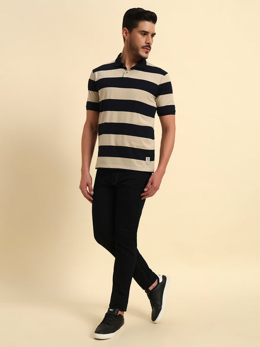 Denim Jeans for Men l Breathable & Soft with Color Fastness Slim Fit Cotton Fabric Solid Pattern Button Closure