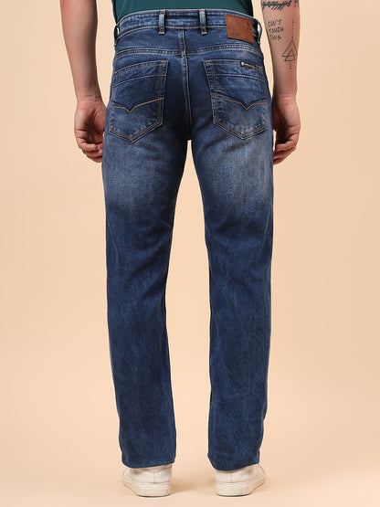 Denim Jeans for Men l Breathable & Soft with Color Fastness Slim Fit Cotton Fabric Solid Pattern Button Closure