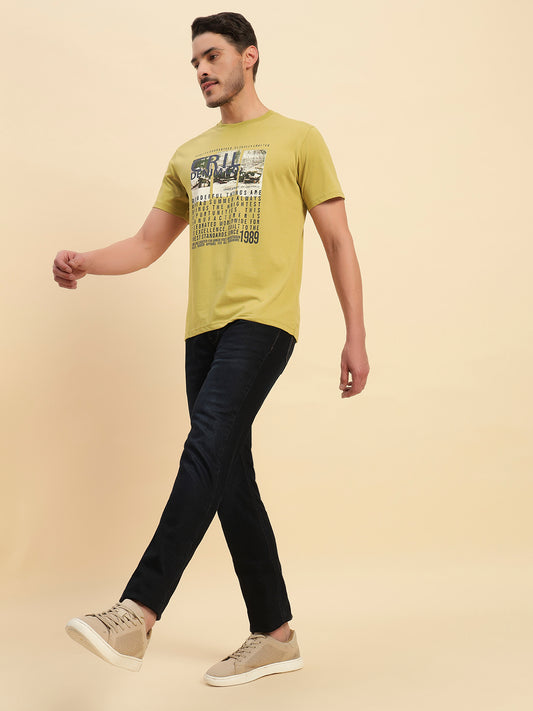 Denim Jeans for Men l Breathable & Soft with Color Fastness Slim Fit Cotton Fabric Solid Pattern Button Closure