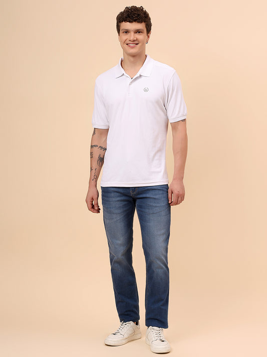 Denim Jeans for Men l Breathable & Soft with Color Fastness Slim Fit Cotton Fabric Solid Pattern Button Closure