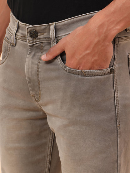 Denim Jeans for Men l Breathable & Soft with Color Fastness Straight Fit Cotton Blend Fabric Solid Pattern Button Closure