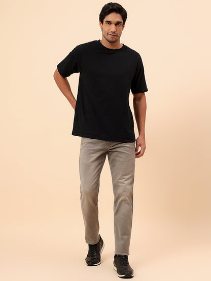 Denim Jeans for Men l Breathable & Soft with Color Fastness Straight Fit Cotton Blend Fabric Solid Pattern Button Closure