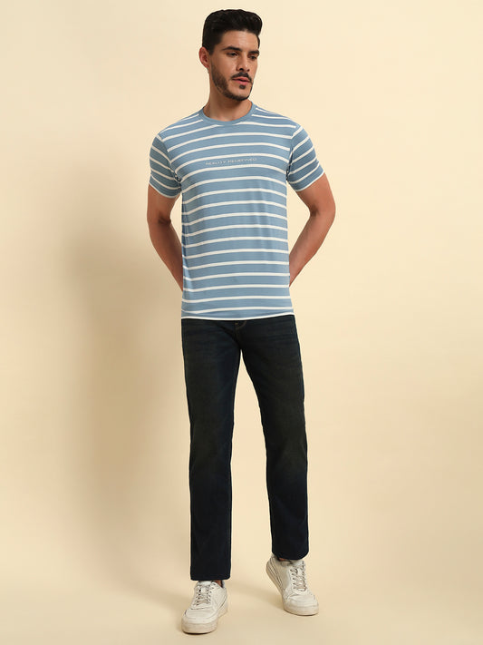 Denim Jeans for Men l Breathable & Soft with Color Fastness Straight Fit Cotton Fabric Solid Pattern Button Closure