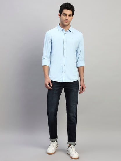 Denim Jeans for Men l Breathable & Soft with Color Fastness Ultra Narrow Fit Cotton Fabric Solid Pattern Button Closure