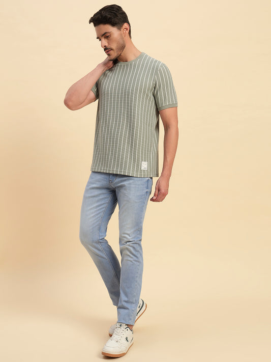 Denim Jeans for Men l Breathable & Soft with Color Fastness Slim Fit Cotton Fabric Solid Pattern Button Closure