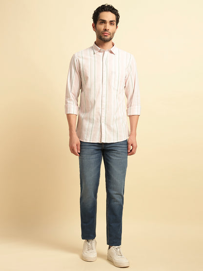 Denim Jeans for Men | Breathable & Soft with Color Fastness Slim Fit Cotton Fabric Solid Pattern Button Closure