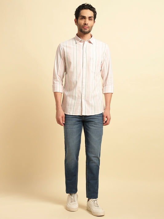 Denim Jeans for Men | Breathable & Soft with Color Fastness Slim Fit Cotton Fabric Solid Pattern Button Closure