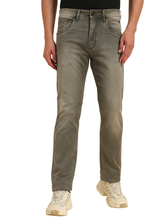 Denim Jeans for Men l Breathable & Soft with Color Fastness Straight Fit Cotton Fabric Solid Pattern Button Closure