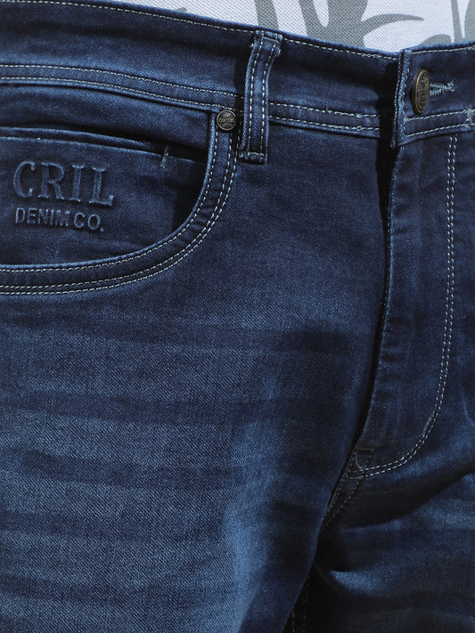 Denim Jeans for Men l Breathable & Soft with Color Fastness Straight Fit Polycotton Fabric Solid Pattern