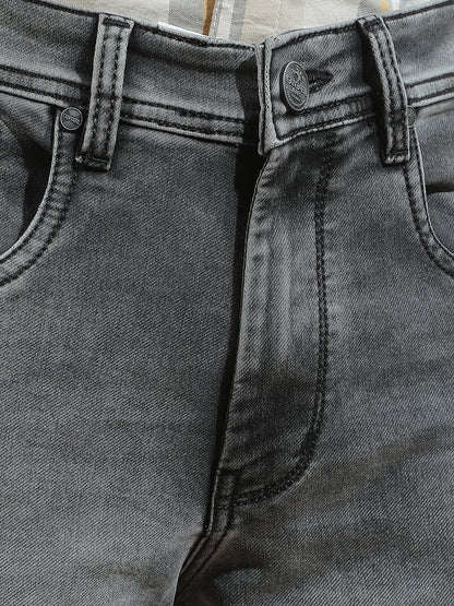 Denim Jeans for Men l Breathable & Soft with Color Fastness Slim Fit Polycotton Fabric Solid Pattern