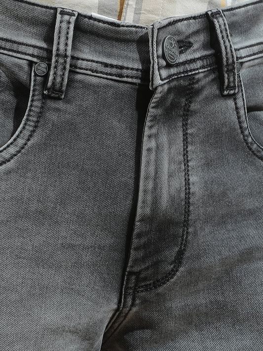 Denim Jeans for Men l Breathable & Soft with Color Fastness Slim Fit Polycotton Fabric Solid Pattern