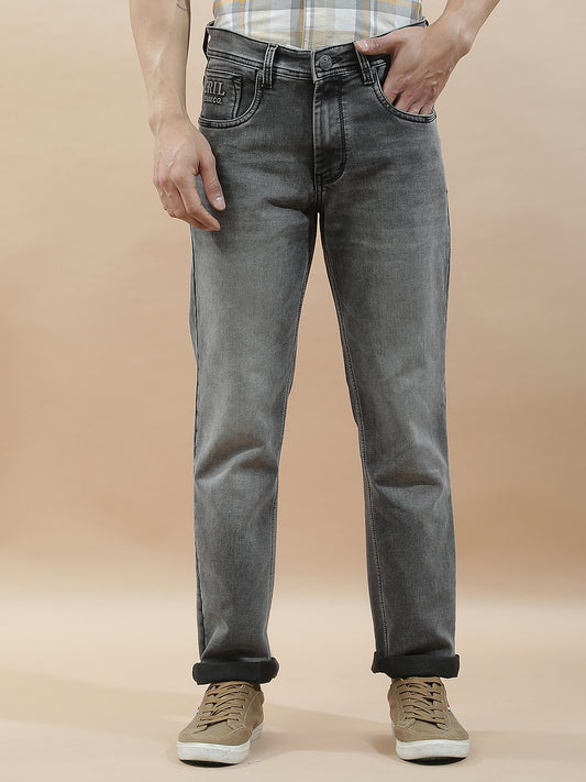 Denim Jeans for Men l Breathable & Soft with Color Fastness Slim Fit Polycotton Fabric Solid Pattern
