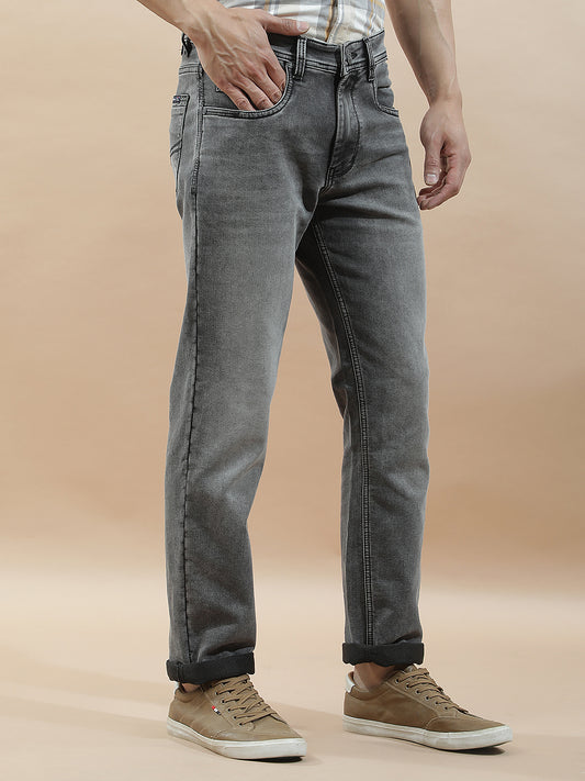 Denim Jeans for Men l Breathable & Soft with Color Fastness Slim Fit Polycotton Fabric Solid Pattern