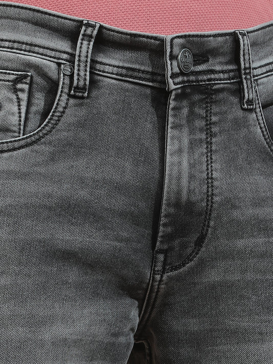 Denim Jeans for Men l Breathable & Soft with Color Fastness Slim Fit Polycotton Fabric Solid Pattern