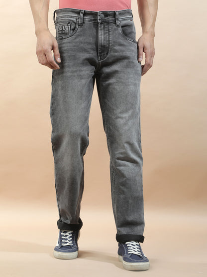 Denim Jeans for Men l Breathable & Soft with Color Fastness Slim Fit Polycotton Fabric Solid Pattern