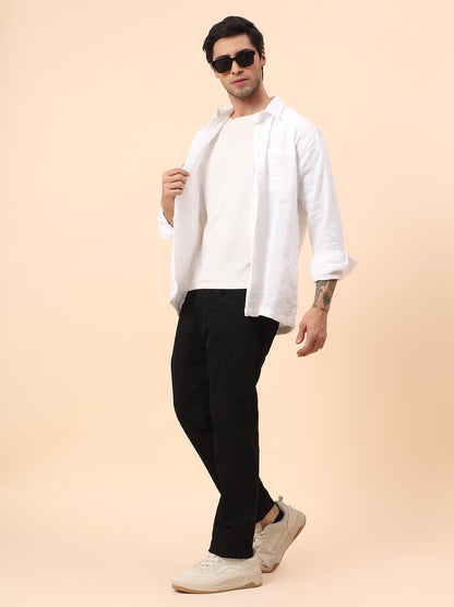 Denim Jeans for Men l Breathable & Soft with Color Fastness Straight Fit Cotton Blend Fabric Solid Pattern Button Closure