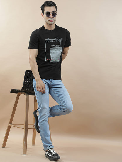 Denim Jeans for Men l Breathable & Soft with Color Fastness Slim Fit Polycotton Fabric Solid Pattern