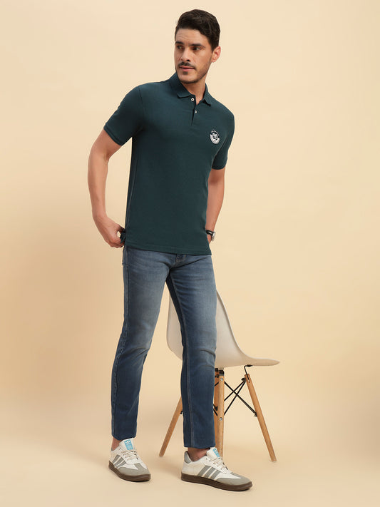 Denim Jeans for Men l Breathable & Soft with Color Fastness Slim Fit Cotton Fabric Solid Pattern Button Closure