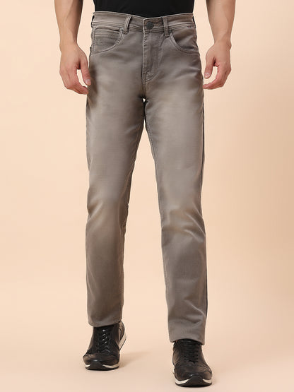 Denim Jeans for Men | Breathable & Soft with Color Fastness Straight Fit Cotton Blend Fabric Solid Pattern Button Closure