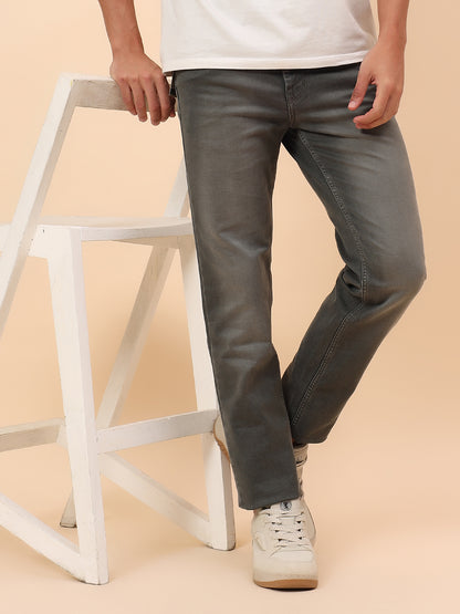 Denim Jeans for Men l Breathable & Soft with Color Fastness Straight Fit Cotton Blend Fabric Solid Pattern Button Closure