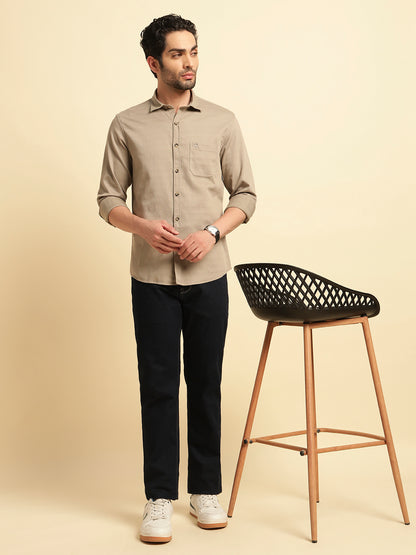 Denim Jeans for Men | Breathable & Soft with Color Fastness Straight Fit Cotton Fabric Solid Pattern Button Closure