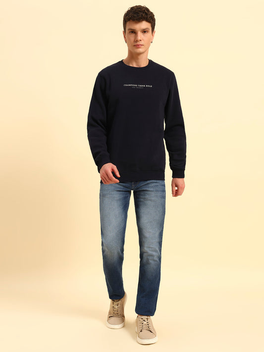 Denim Jeans for Men | Breathable & Soft with Color Fastness Slim Fit Cotton Fabric Solid Pattern Button Closure