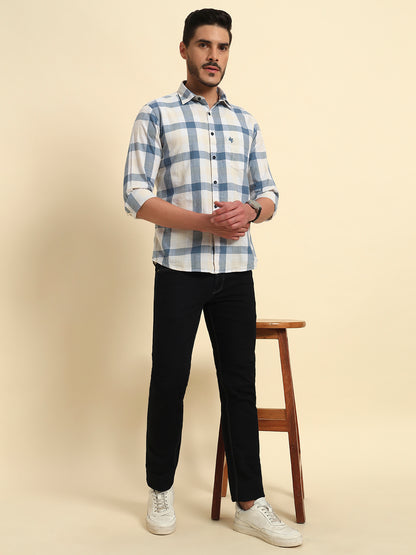 Denim Jeans for Men l Breathable & Soft with Color Fastness Slim Fit Cotton Fabric Solid Pattern Button Closure