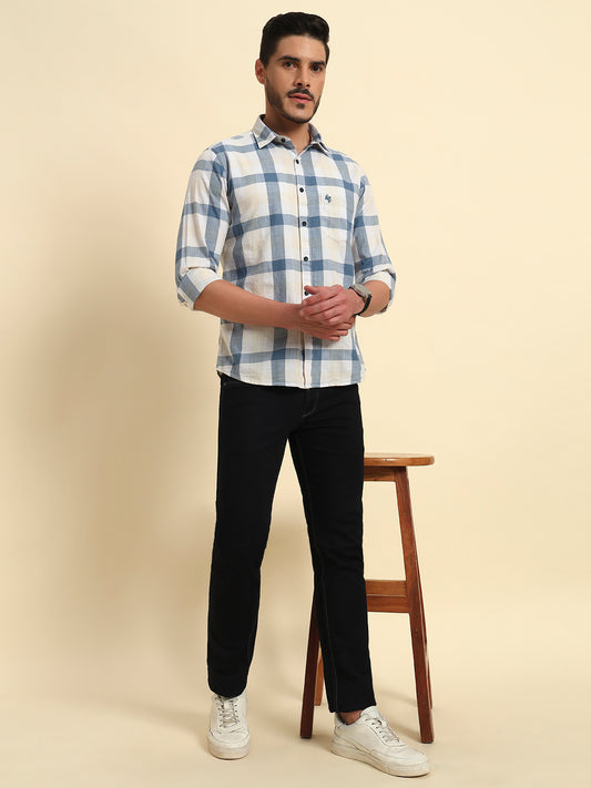 Denim Jeans for Men l Breathable & Soft with Color Fastness Slim Fit Cotton Fabric Solid Pattern Button Closure