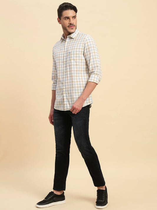 Denim Jeans for Men l Breathable & Soft with Color Fastness Slim Fit Cotton Fabric Solid Pattern Button Closure