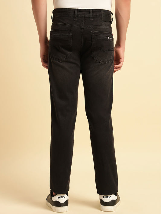 Denim Jeans for Men | Breathable & Soft with Color Fastness Slim Fit Cotton Fabric Solid Pattern Button Closure