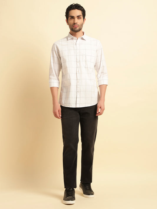 Denim Jeans for Men | Breathable & Soft with Color Fastness Slim Fit Cotton Fabric Solid Pattern Button Closure