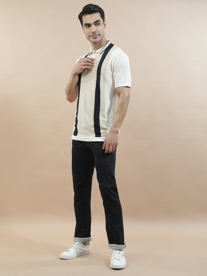 Denim Jeans for Men l Breathable & Soft with Color Fastness Straight Fit Polycotton Fabric Solid Pattern