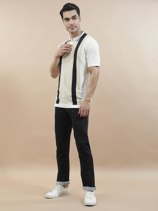 Denim Jeans for Men l Breathable & Soft with Color Fastness Straight Fit Polycotton Fabric Solid Pattern